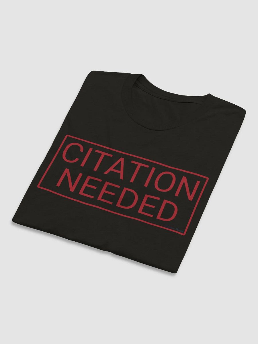 Citation Needed T-Shirt (Red Design, Tri-Blend) product image (5)