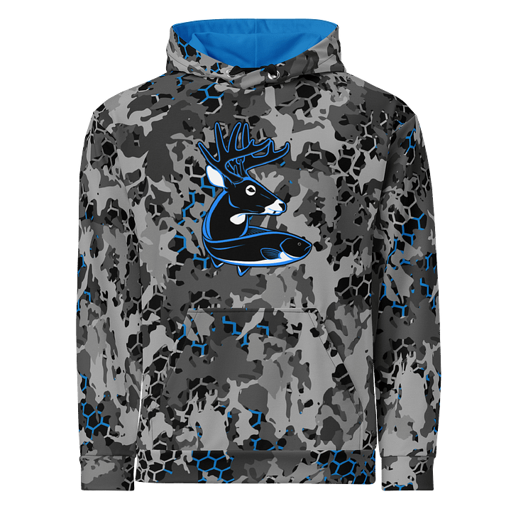 Blue Camo Honeycomb Hoodie product image (1)
