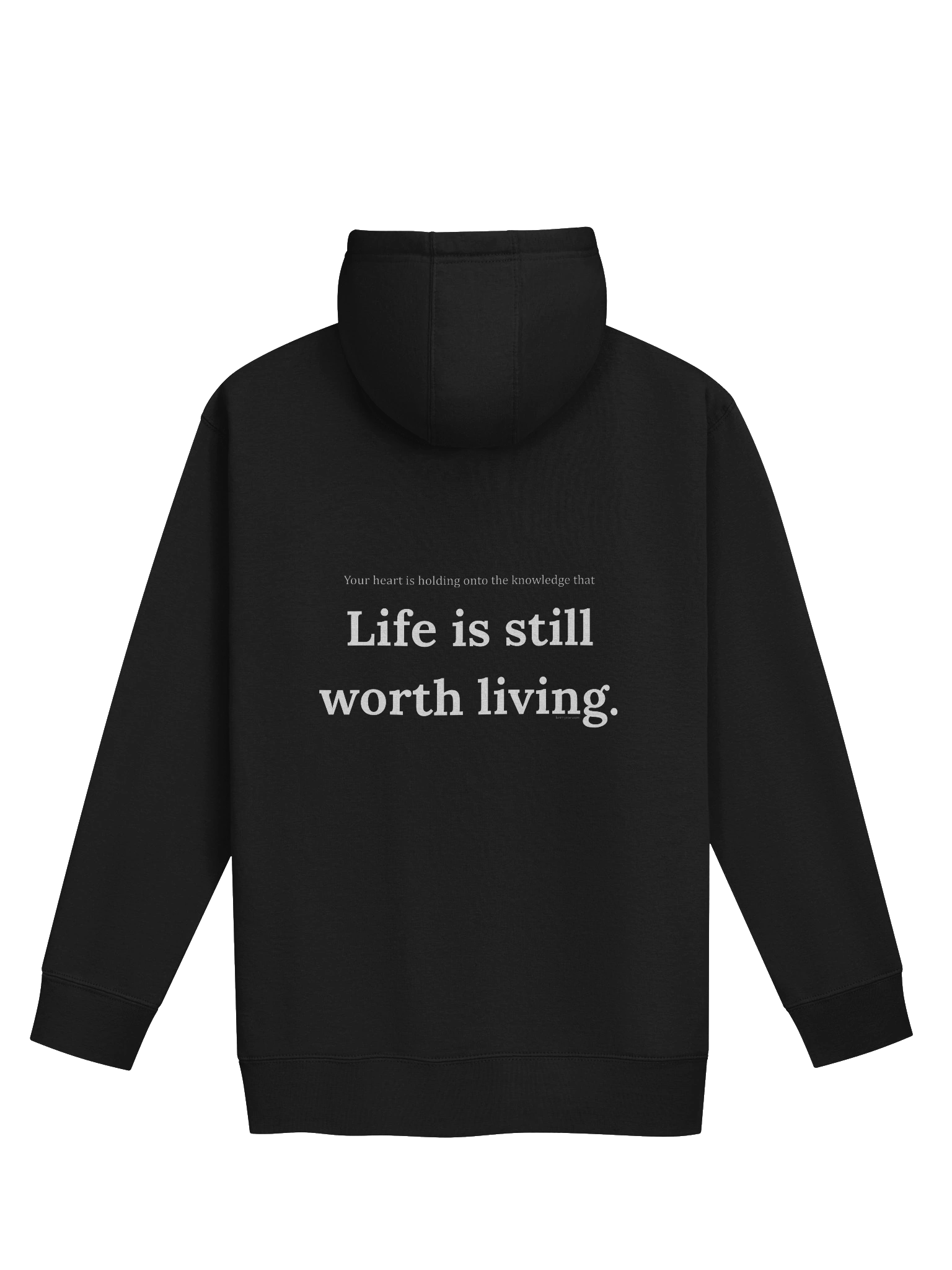 Life is Still Worth Living Hoodie - White Letters product image (2)
