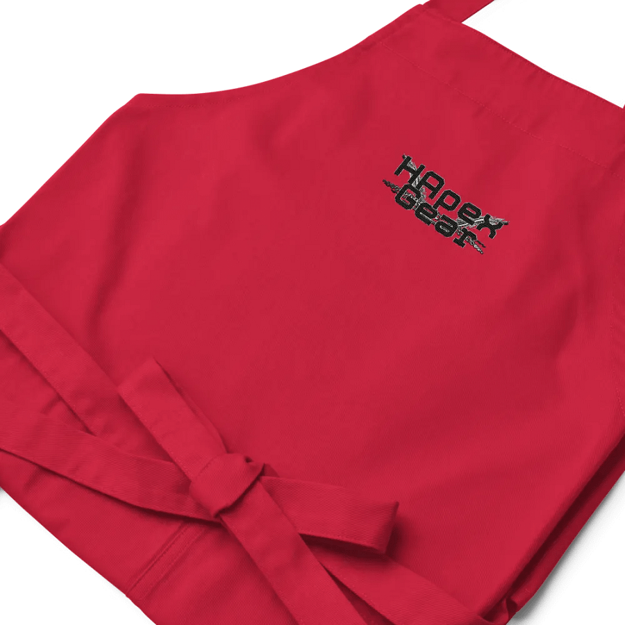 Organic Cotton Apron - Embroidered - Black HApex Gear White Logo product image (36)