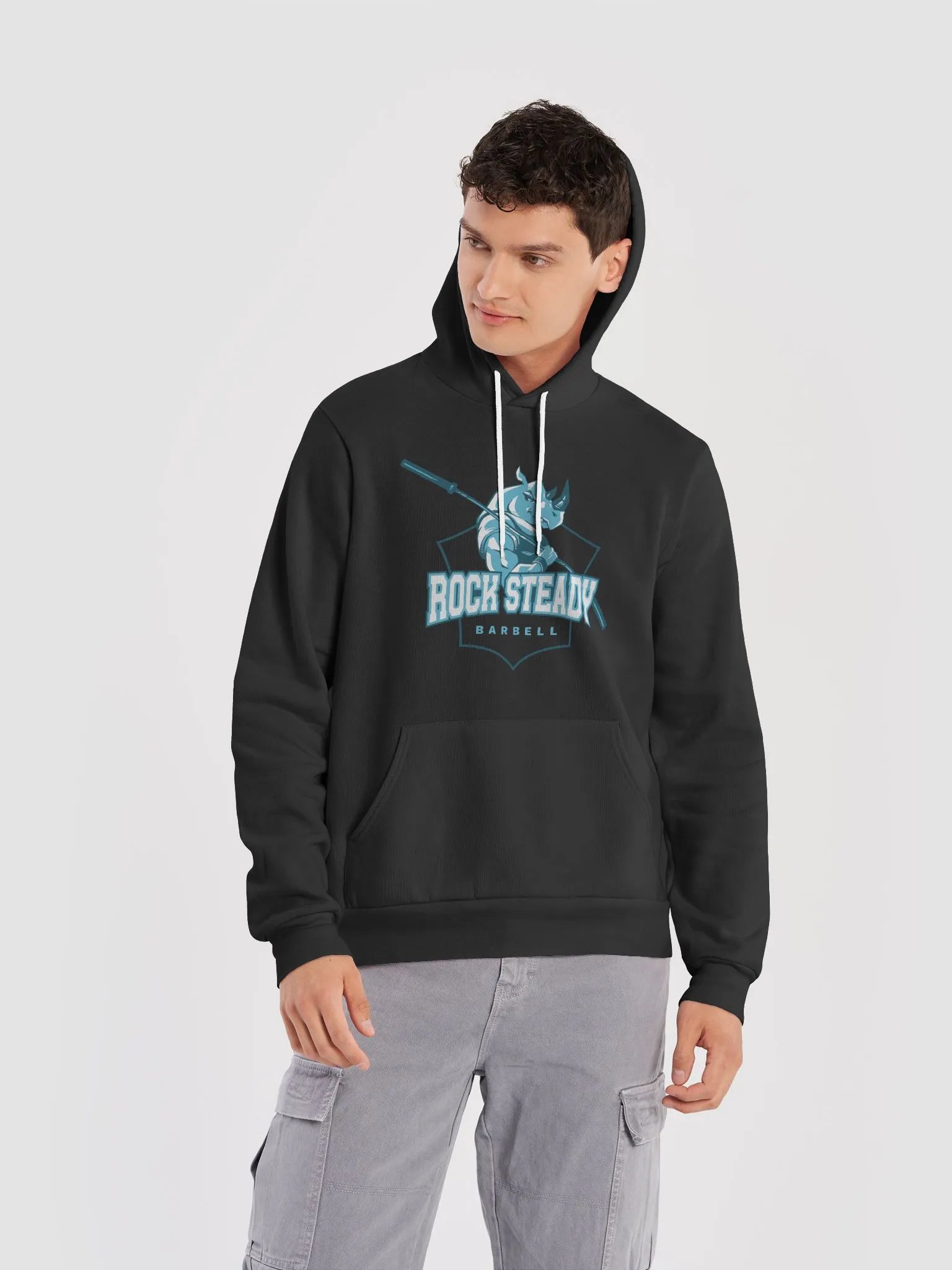 Rock Steady Barbell Bella Canvas Hoodie product image (42)