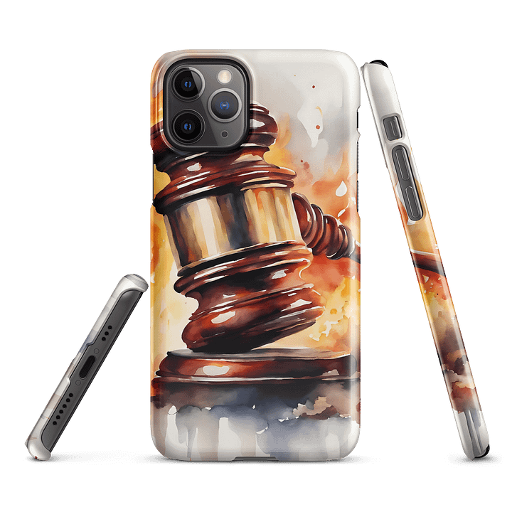 Fiery Justice Gavel iPhone® Snap Case product image (3)