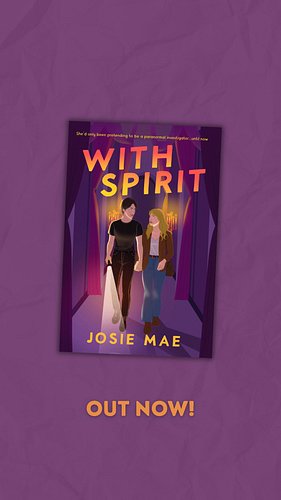 WITH SPIRIT is available now on kindle unlimited and e-book! 

🔦Skeptic x believer 
🧡Velma and Daphne but make them lesbians ...