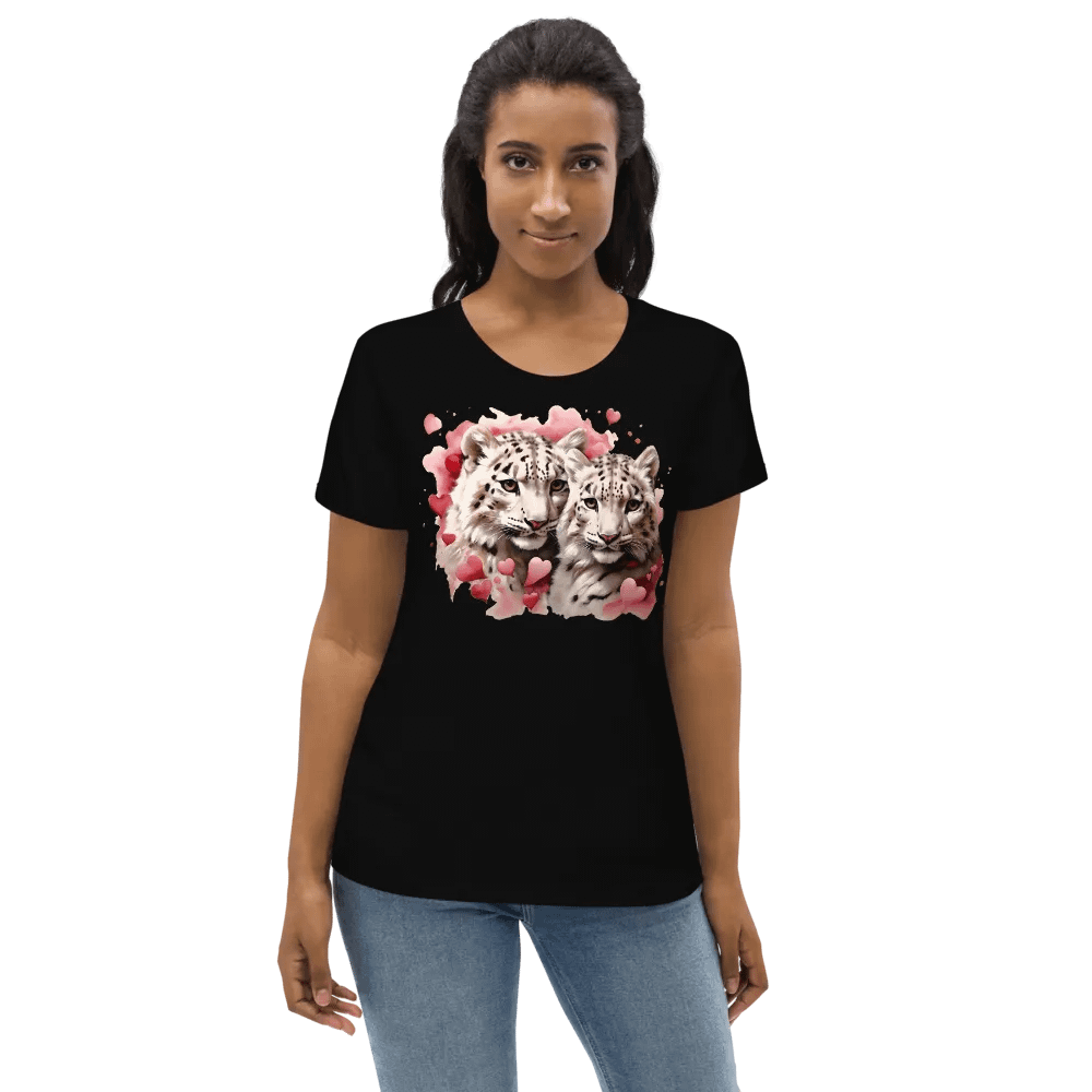 Snow Leopard Serenity Women's Fitted Tee product image (5)