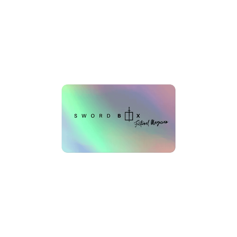 Kiss-Cut Holographic Sticker Sheet Sword box