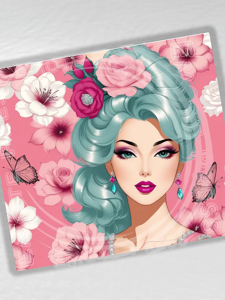 Retro 60's Glamour Girl 20 oz Stainless Steel Tumbler product image (2)