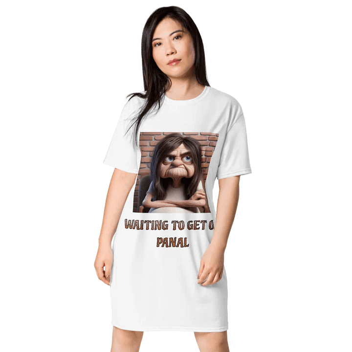 ''Dreamy, Waiting To Get On Panal'' All-Over Print T-Shirt Dress product image (1)
