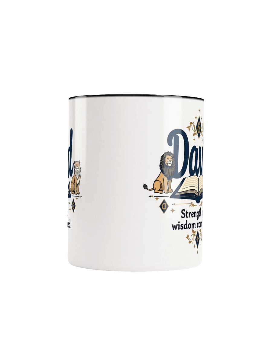 David, Strength and Wisdom Combined" Personalized Mug product image (5)