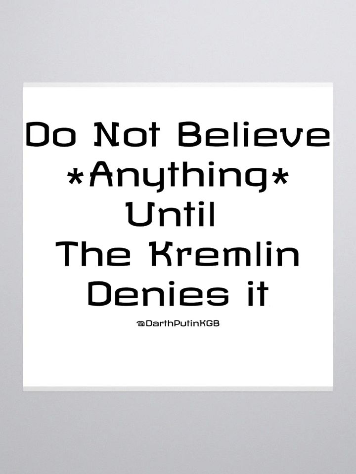 Kremlin denial stickers - No picture product image (1)