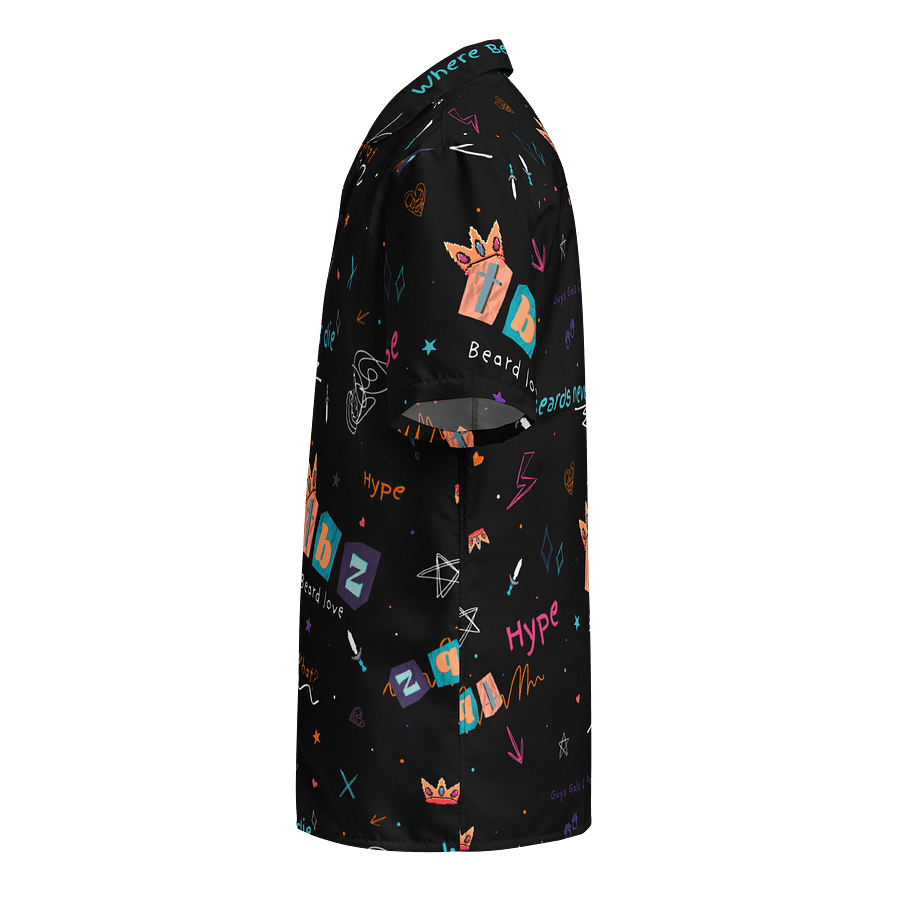 Doodle Pattern Button-Up Shirt product image (3)