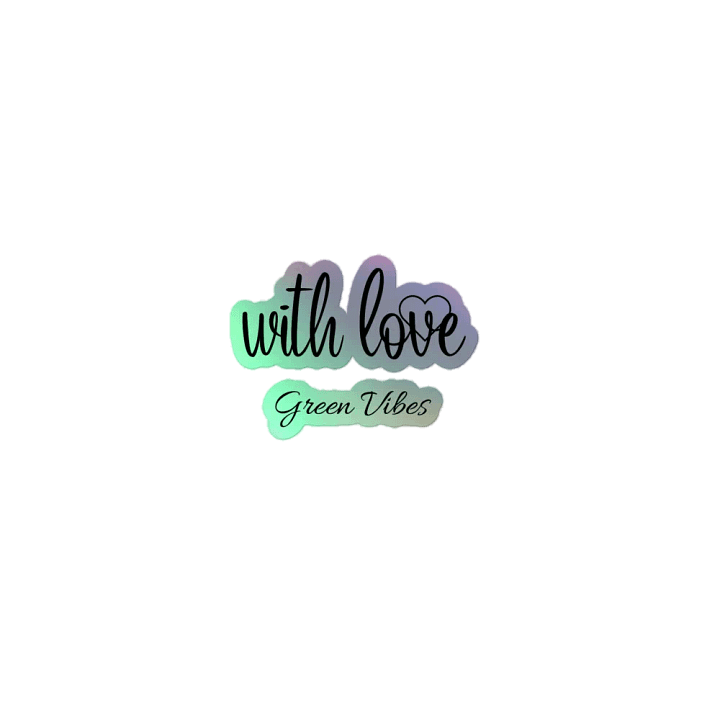With Love Green Vibes Holo-Glow Kiss-Cut Sticker Set product image (1)