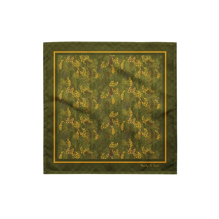 “Moving Meadows” Bandana in Green product image (1)