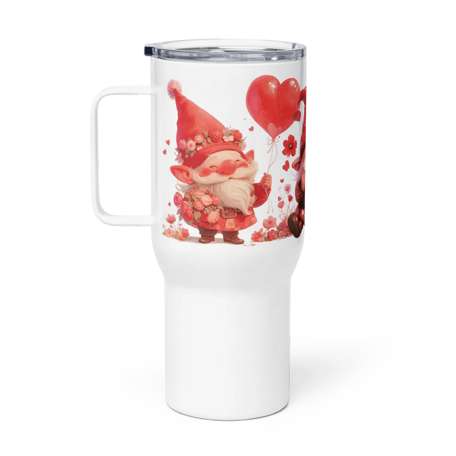 Whimsical Gnomes Love Travel Mug product image (1)