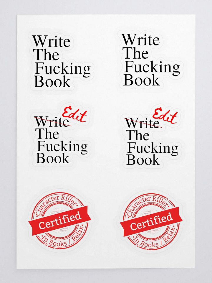 Author Stuff Sticker Sheet product image (2)