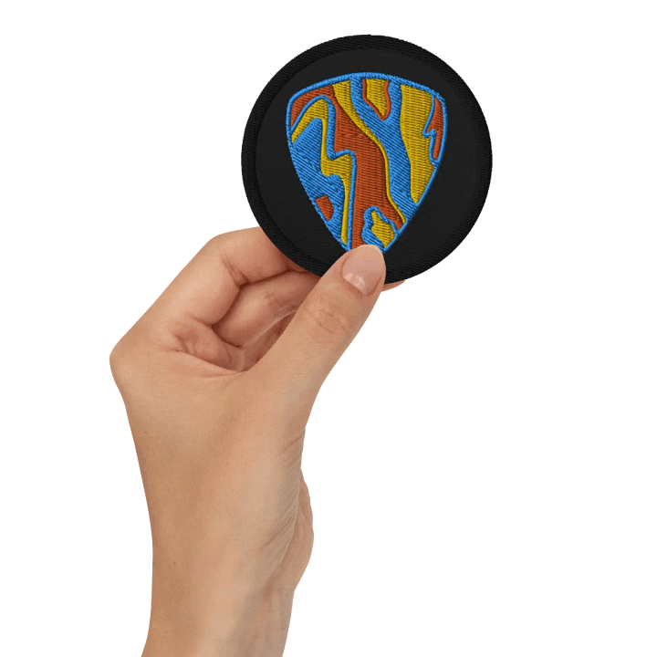 Marble Guitar Pick Embroidered Patch product image (2)