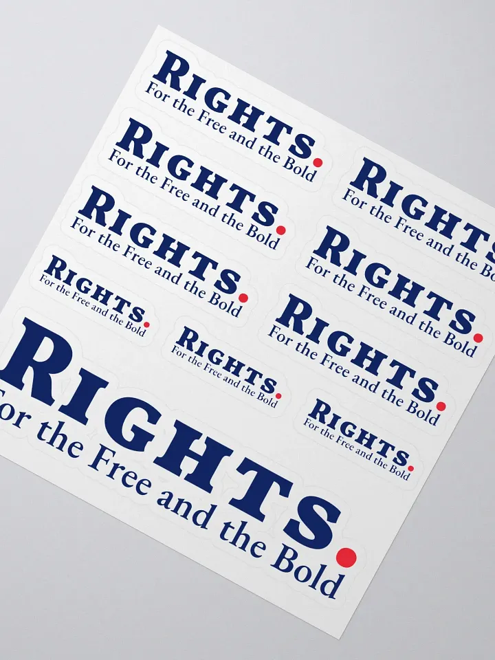 RIGHTS. Stickers product image (1)