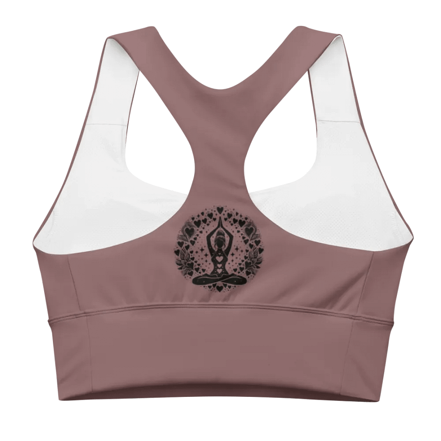 Purple Lotus Longline Sporty Bra product image (3)