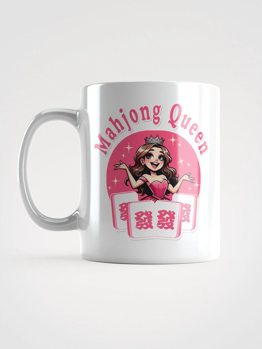 Pink Mahjong Queen WHITE COFFEE MUG product image (11)