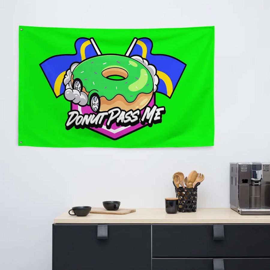 Donut Pass Me Flag product image (6)