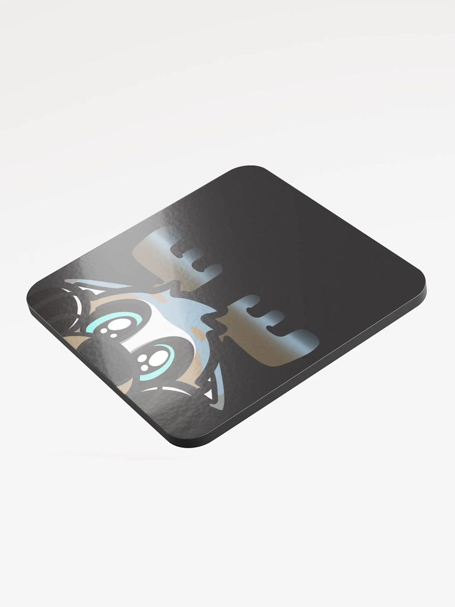 Grey Lurky Gloss-Coated Cork Coaster product image (3)