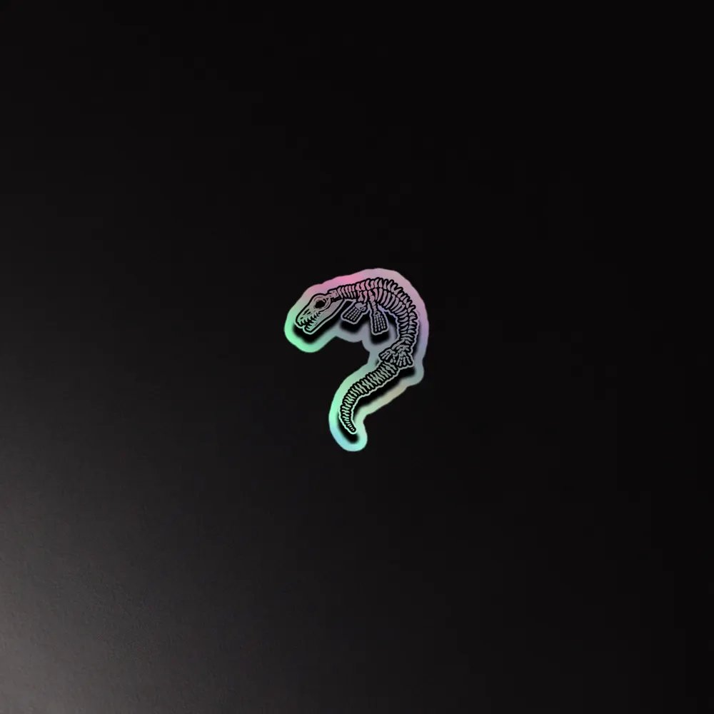 Mosasaur Holographic Sticker Sheet product image (2)