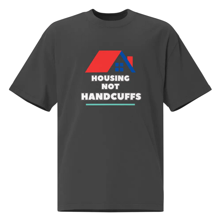 HOUSING NOT HANDCUFFS Oversized Faded Tee product image (1)