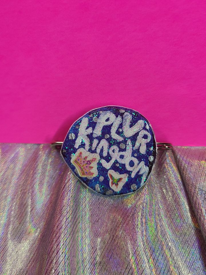 Lisa Frank x PLUR Kingdom Bottle Cap Pin product image (1)