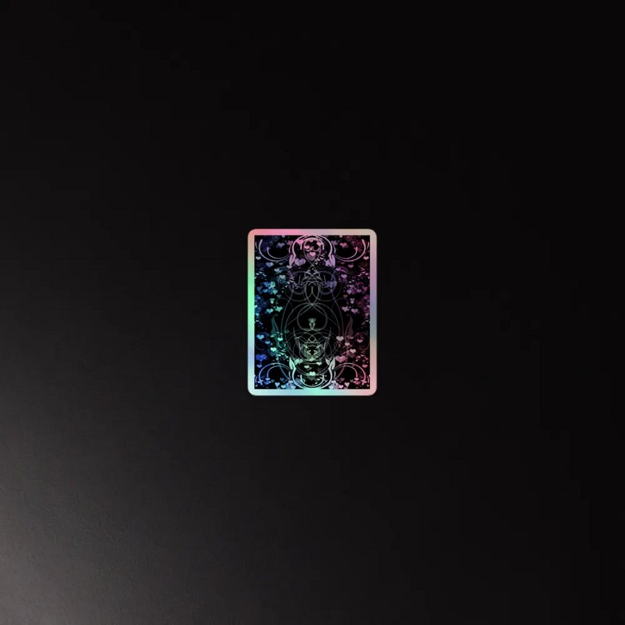 Bigender Pride Flag Sticker (Flourish Variation) product image (4)