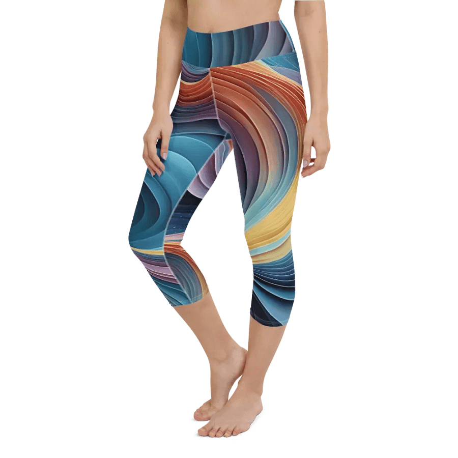 Swirl Bliss Capri Leggings product image (12)