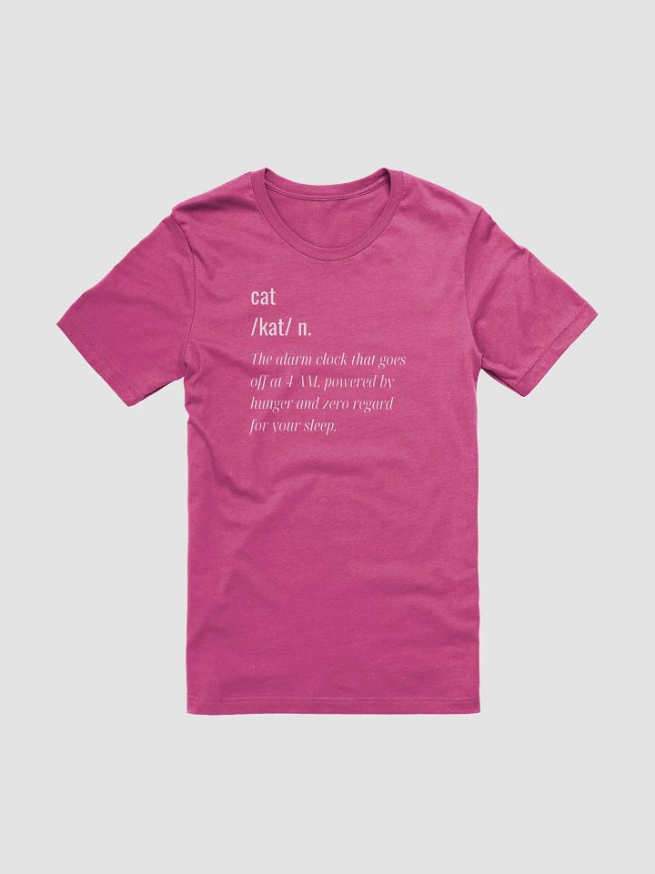Fun Definition Of a Cat Unisex T-Shirt | The Alarm Clock one product image (1)