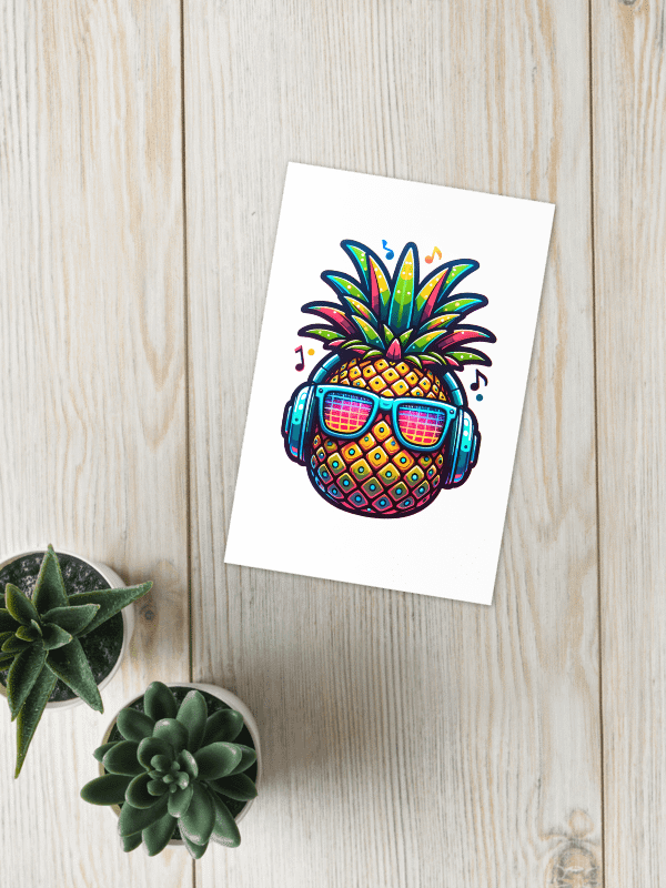 Funky Pineapple Greeting Card product image (2)