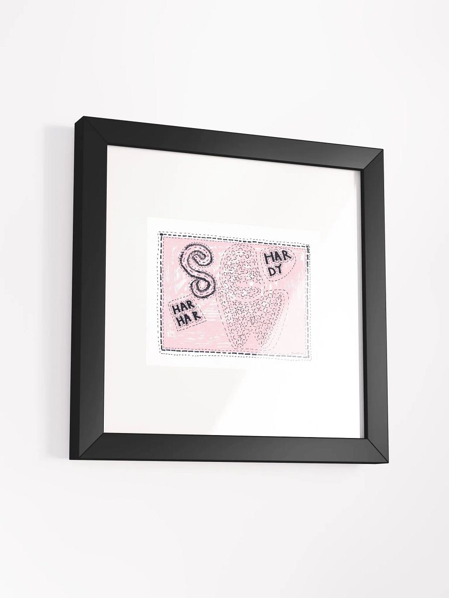 sew hardy har har Panel Card Print Framed product image (4)