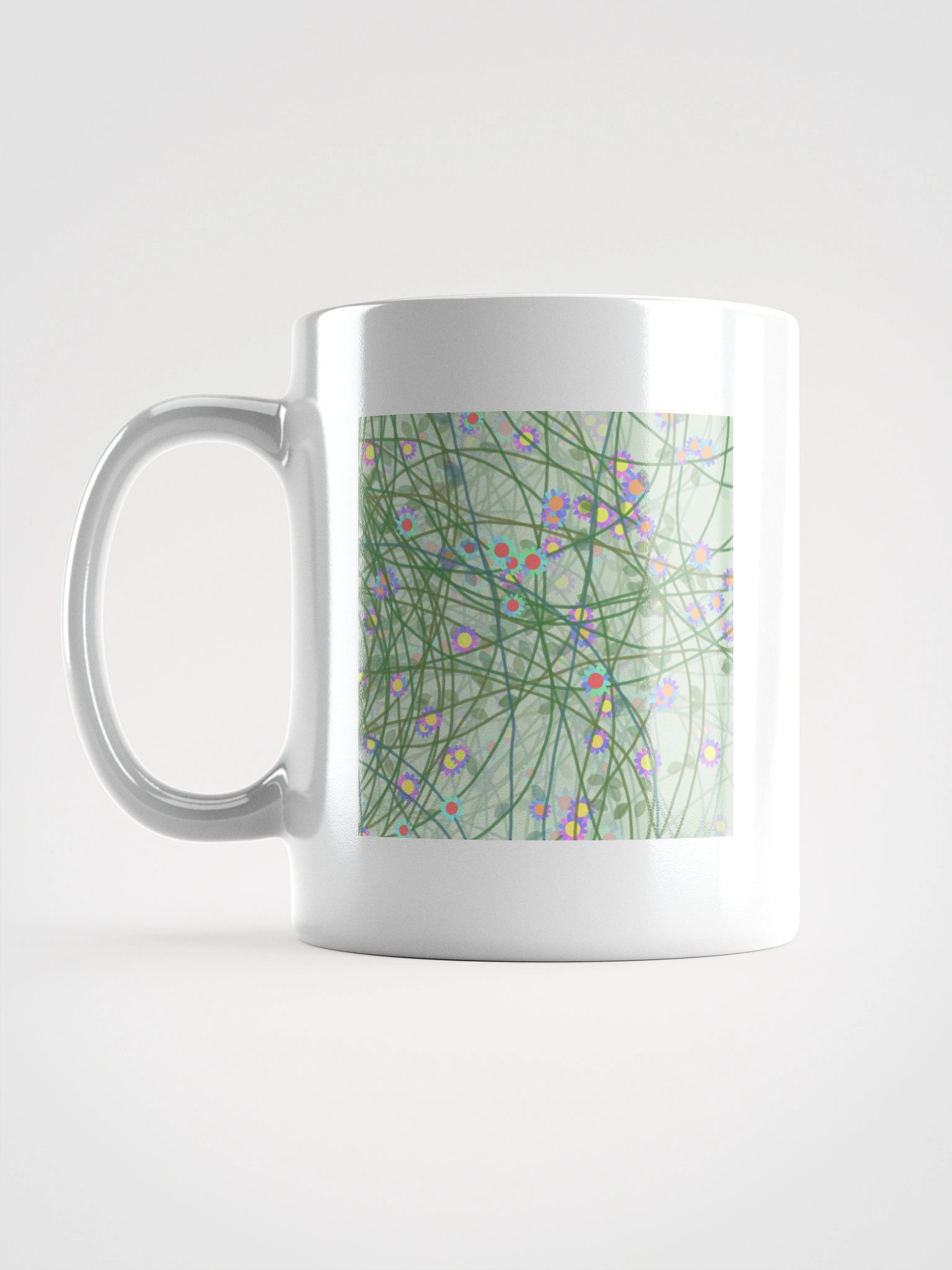 Wavy Blooms Ceramic Mug product image (6)