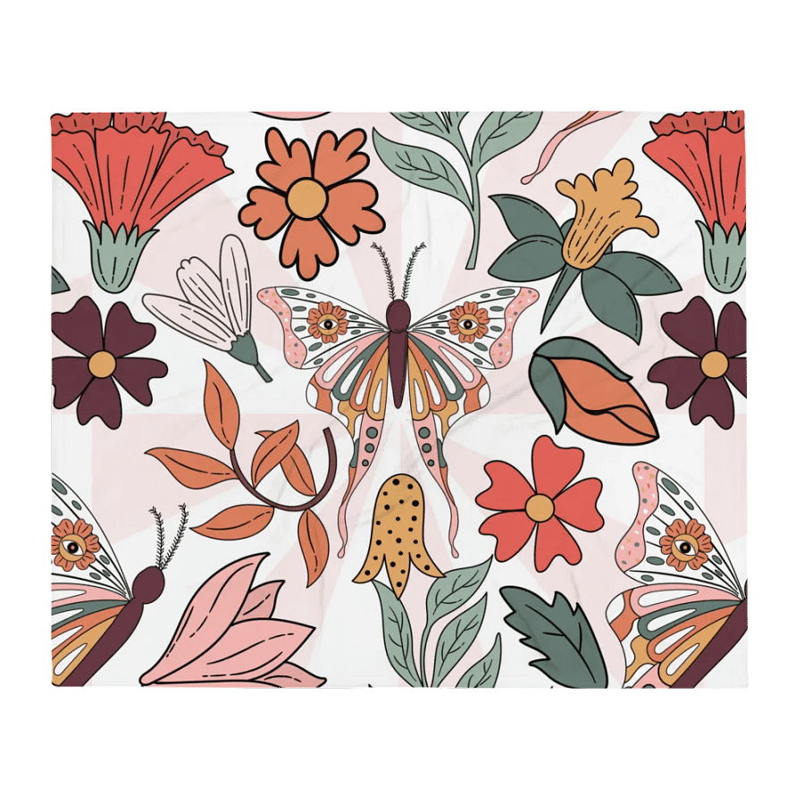 Fluttering Garden Throw Blanket product image (13)