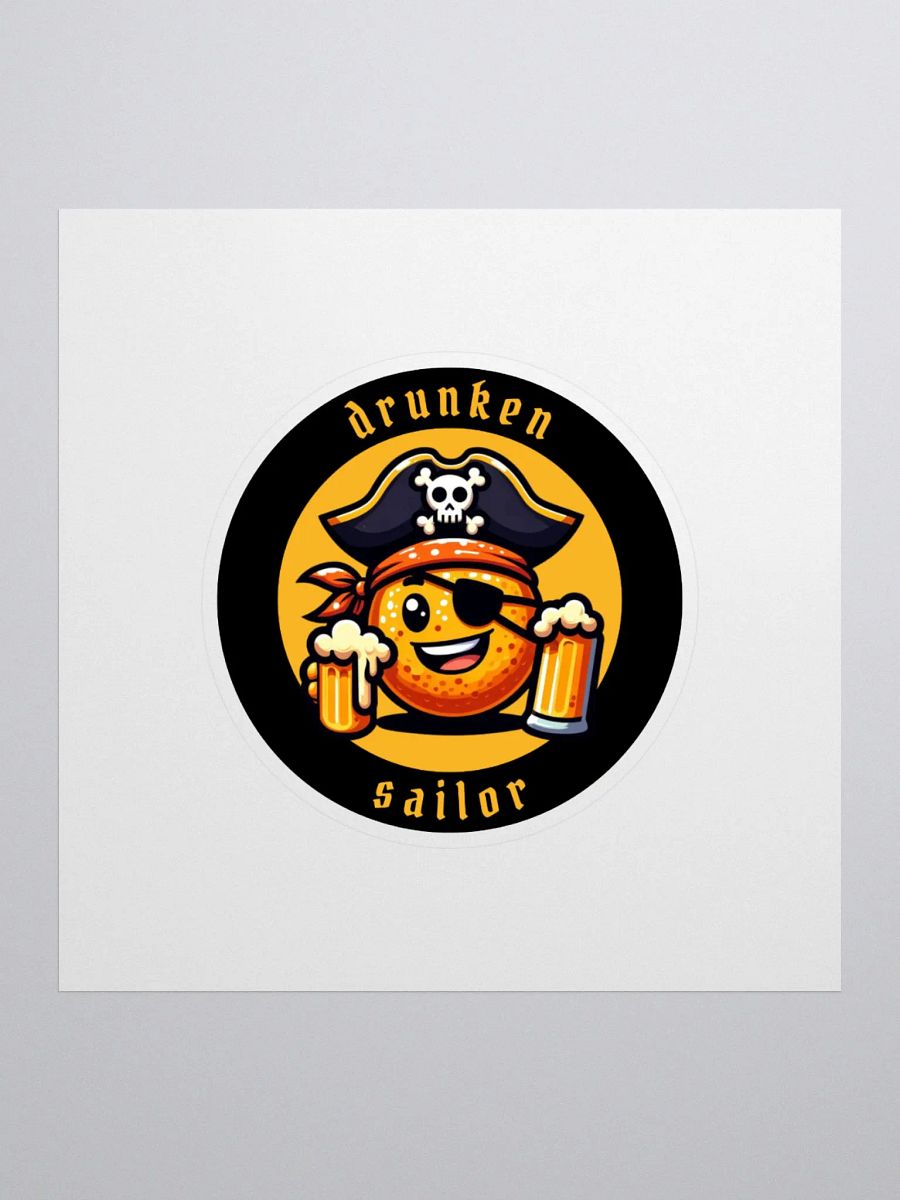 Drunken Sailor Kiss Cut Sticker product image (1)