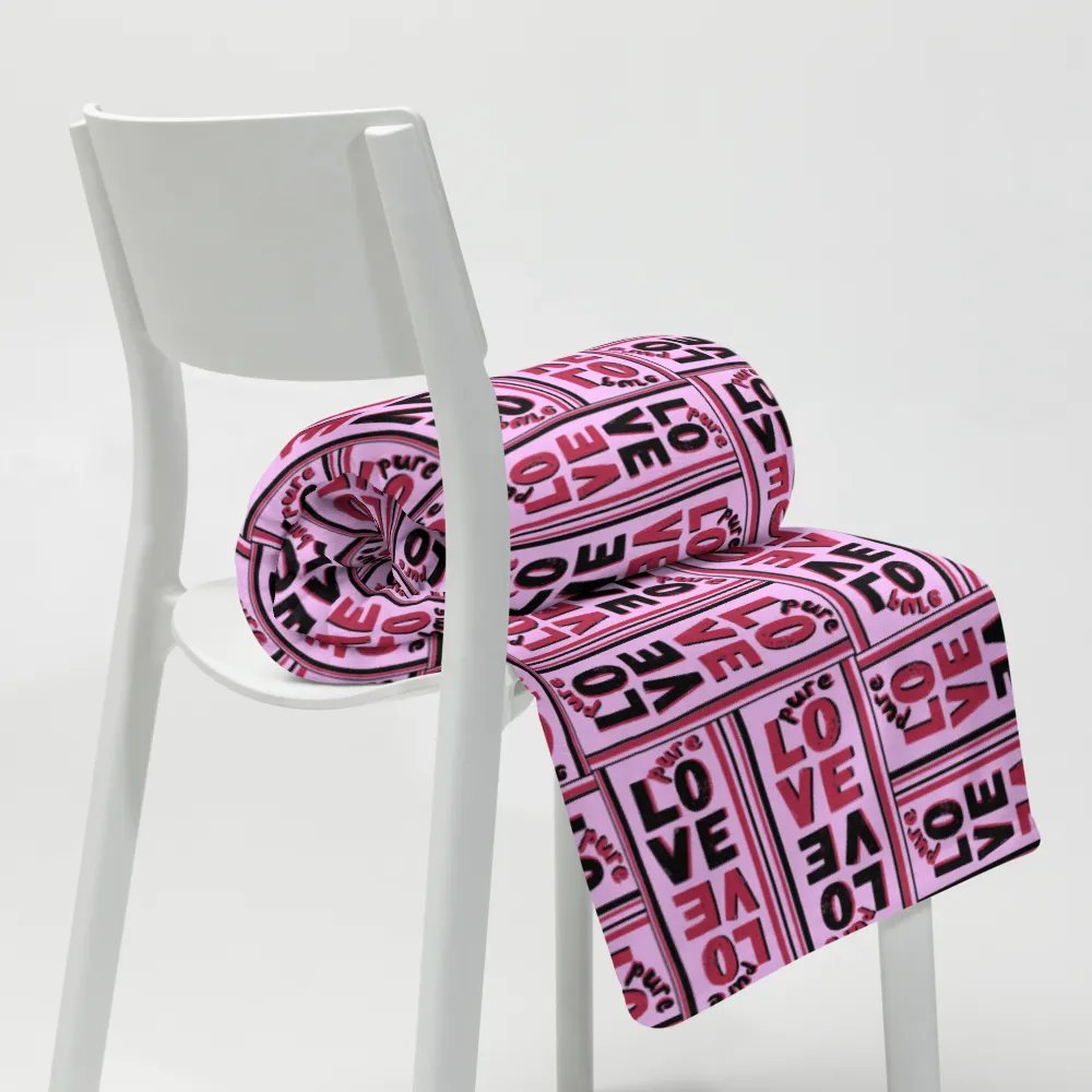 Pure Love Pattern Pink - Throw Blanket product image (12)