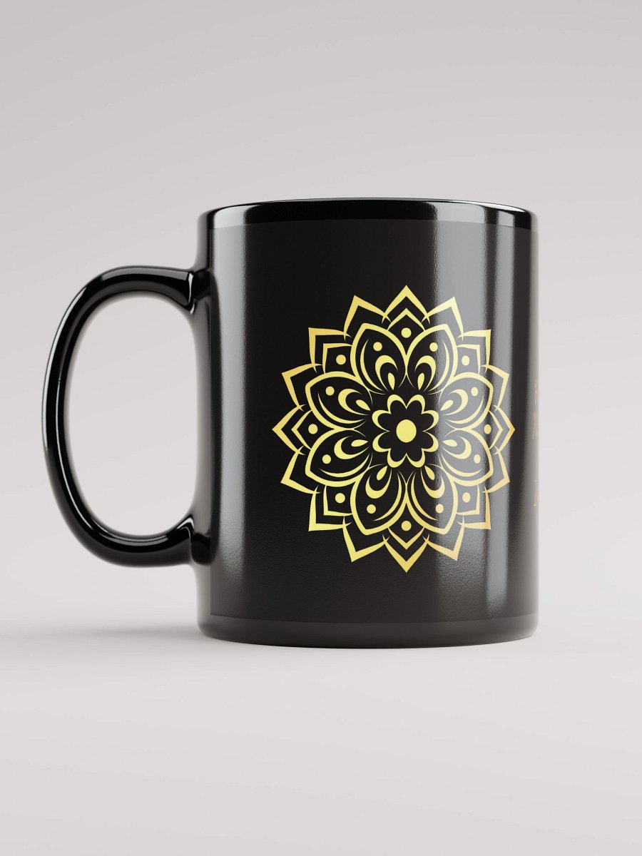 Mug Noir et Doré - Mandala - Cadeau Zen product image (6)