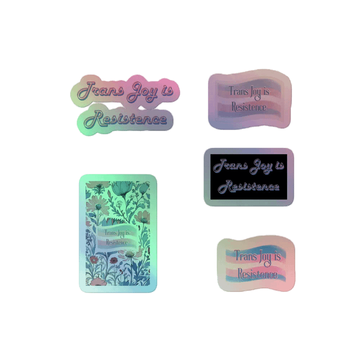 Resistors, Trans Joy is Resistance, Holo Sticker Pack product image (2)