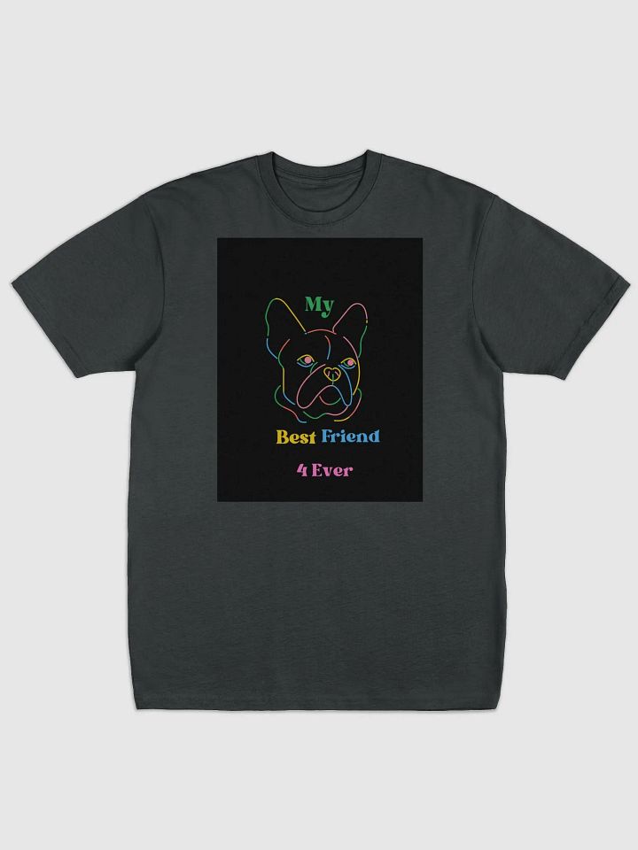 Neon French Bulldog 'My Best Friend' Tee product image (1)