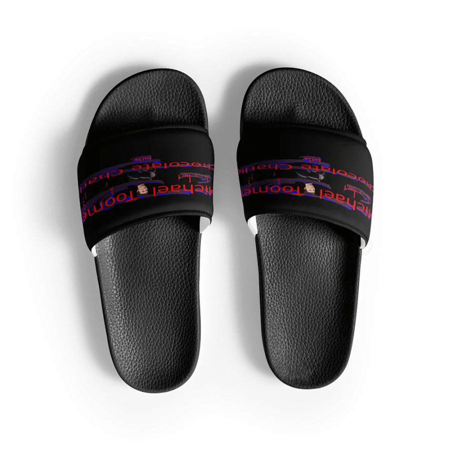 Michael Toomey As Chocolate Charlie 00 - Black Men's Slides product image (2)