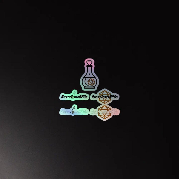 Holographic Sticker Sheet (Logos) product image (2)