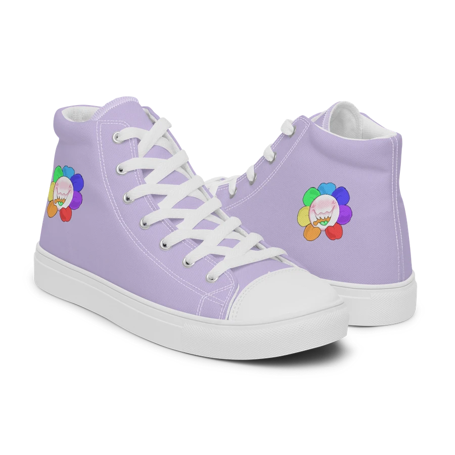 Pastel Purple and White Flower Sneakers product image (44)