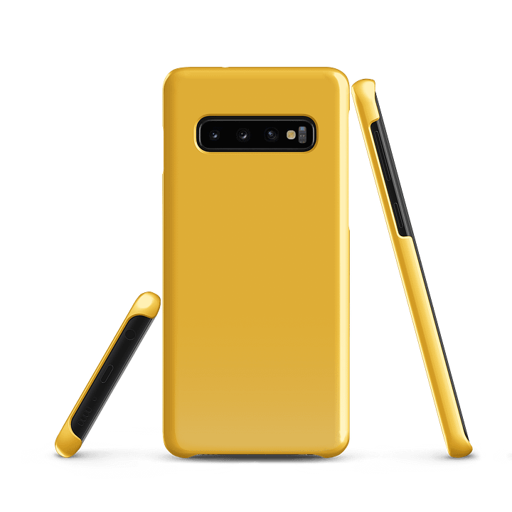 Mustard Yellow Solid Colour Samsung® Glossy Snap Case product image (2)