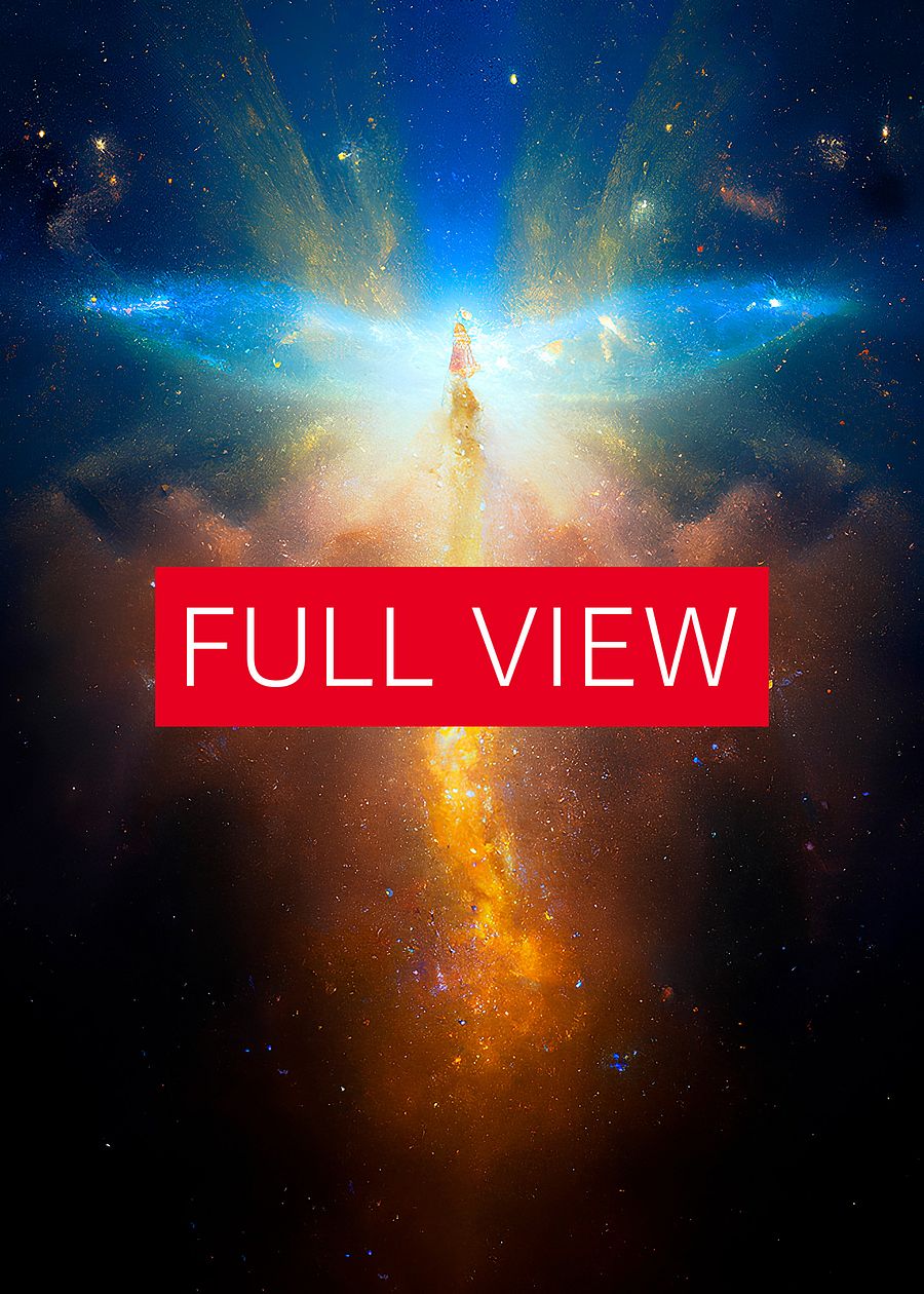Heaven's Gate #1.4 — vibrant space poster, ethereal yoga print, abstract art, spiritual wall decor, aura poster, astrology poster, astronomy poster product image (3)