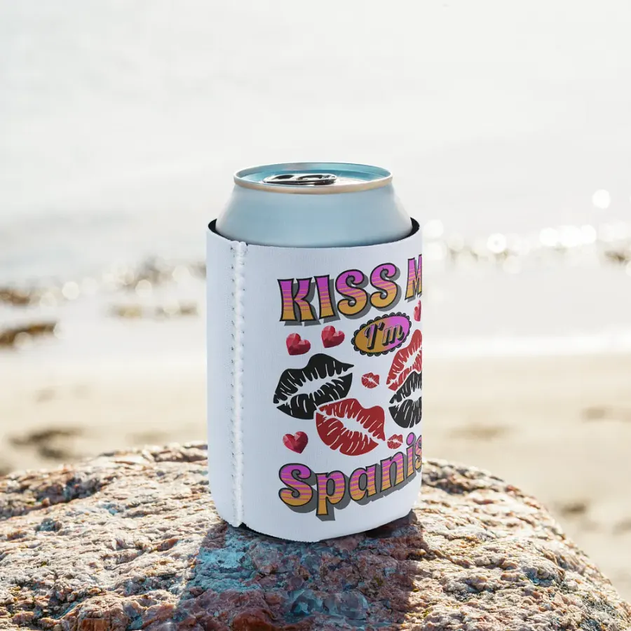 Kiss Me m Spanish Can Cooler product image (10)