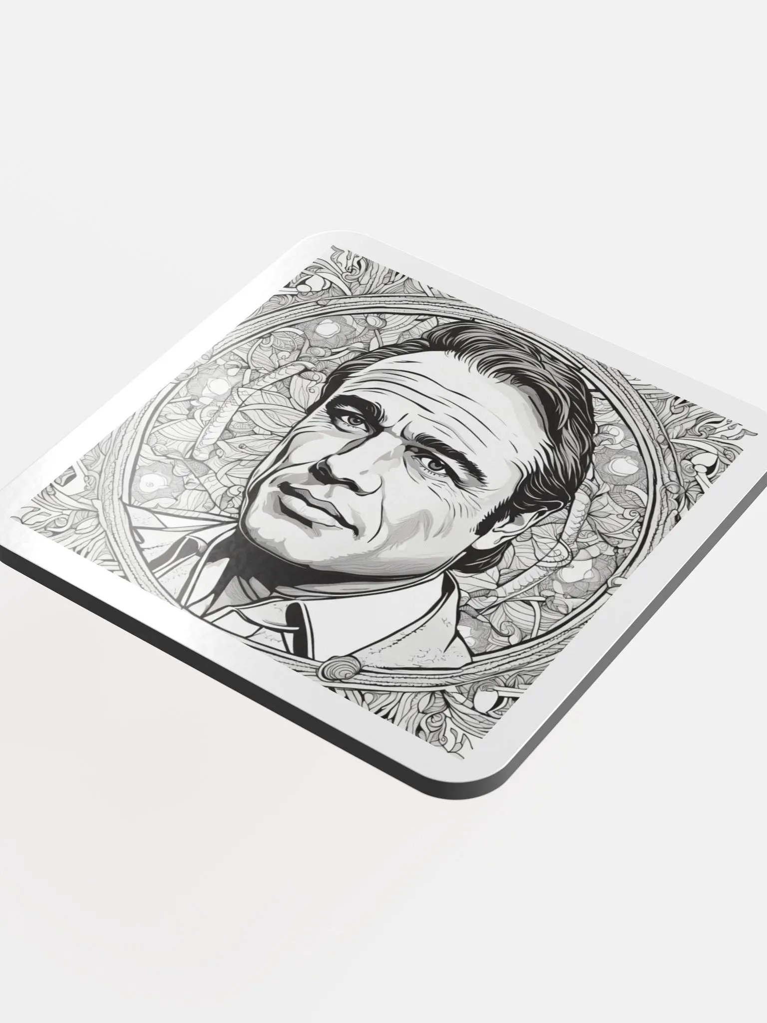 Intricate Portrait Glossed Coaster product image (4)