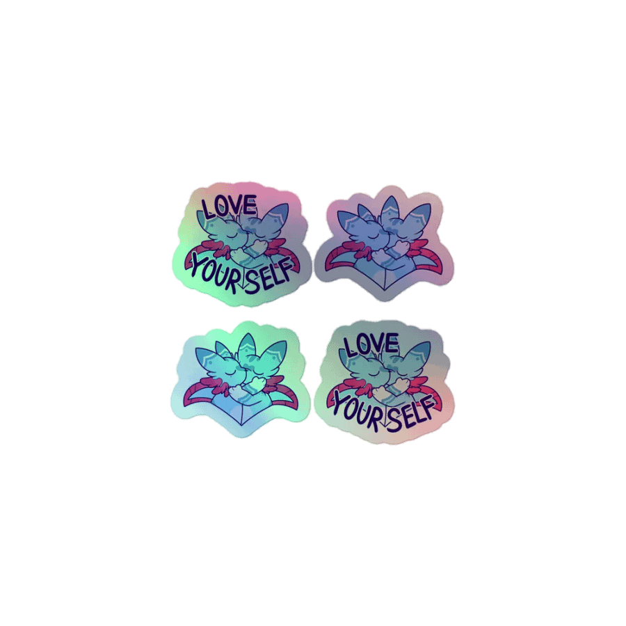 Love Yourself Holographic Sticker Sheet product image (1)