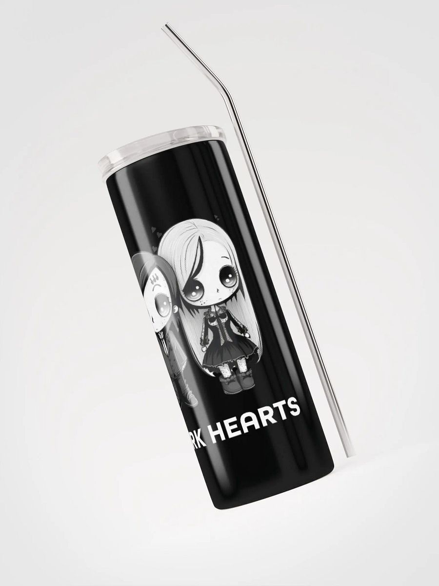 Dark Hearts Gothic Stainless Steel Tumbler - Valentine's Delight product image (3)