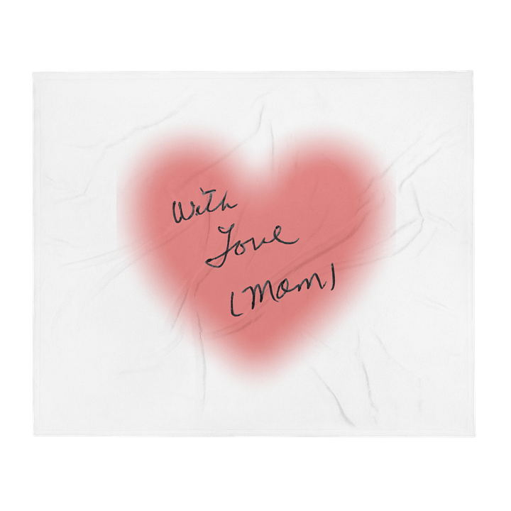 With Love Printed Throw Blanket product image (1)