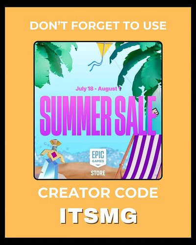 Don't forget to use Creator Code - ITSMG 
( Epicgames store Purchase,  Fortnite and Rocket League in-game purchase)
#gaming #...